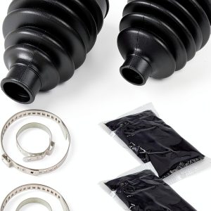 Caltric CV Boot Kit Front Rear Axle Durable Rubber-0